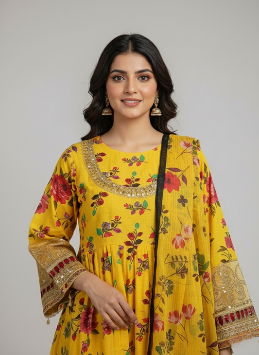 3 PC Khadar All -Over Print