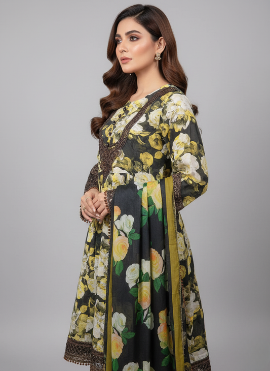 3PC Khadar All -Over Print