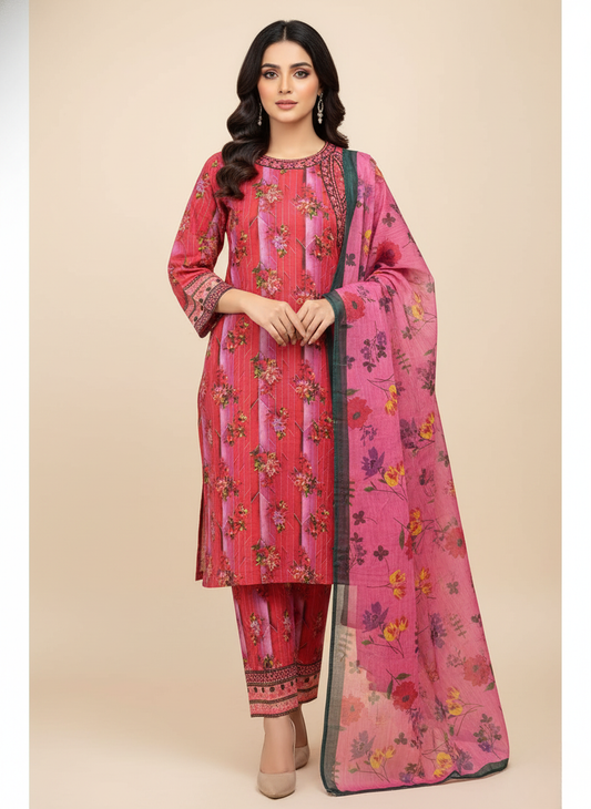 3PC Khadar All -Over Print