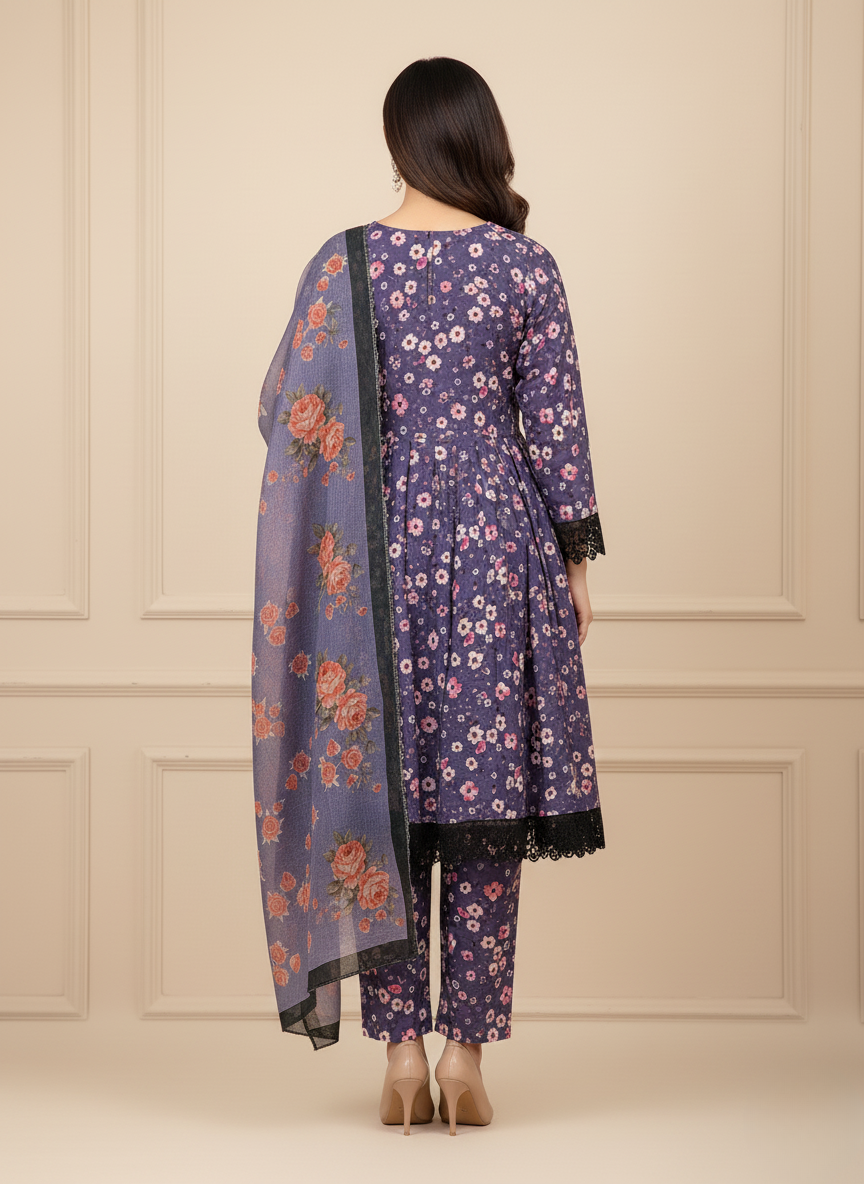 3PC Khadar All -Over Print