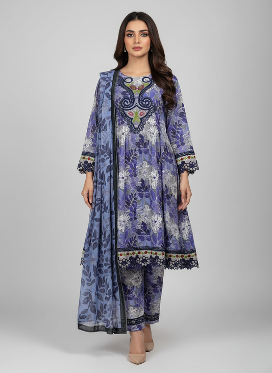 3PC Khadar All -Over Print