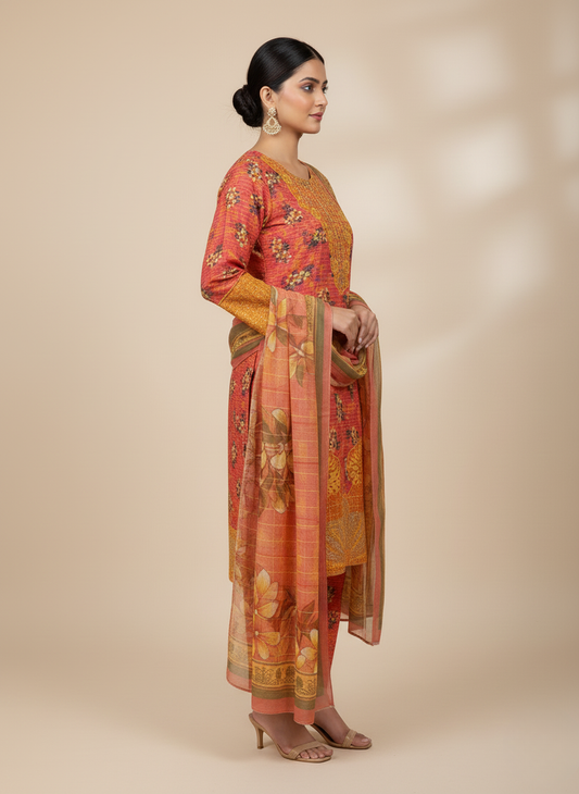 3PC Khadar All -Over Print