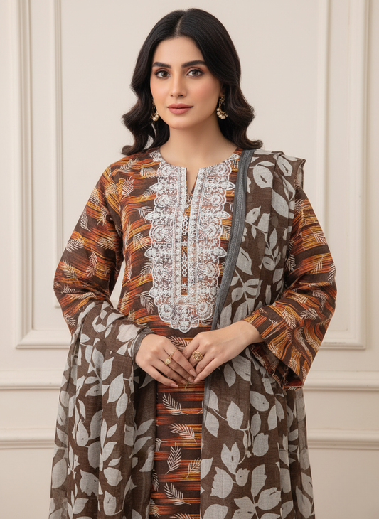 3PC Khadar All -Over Print