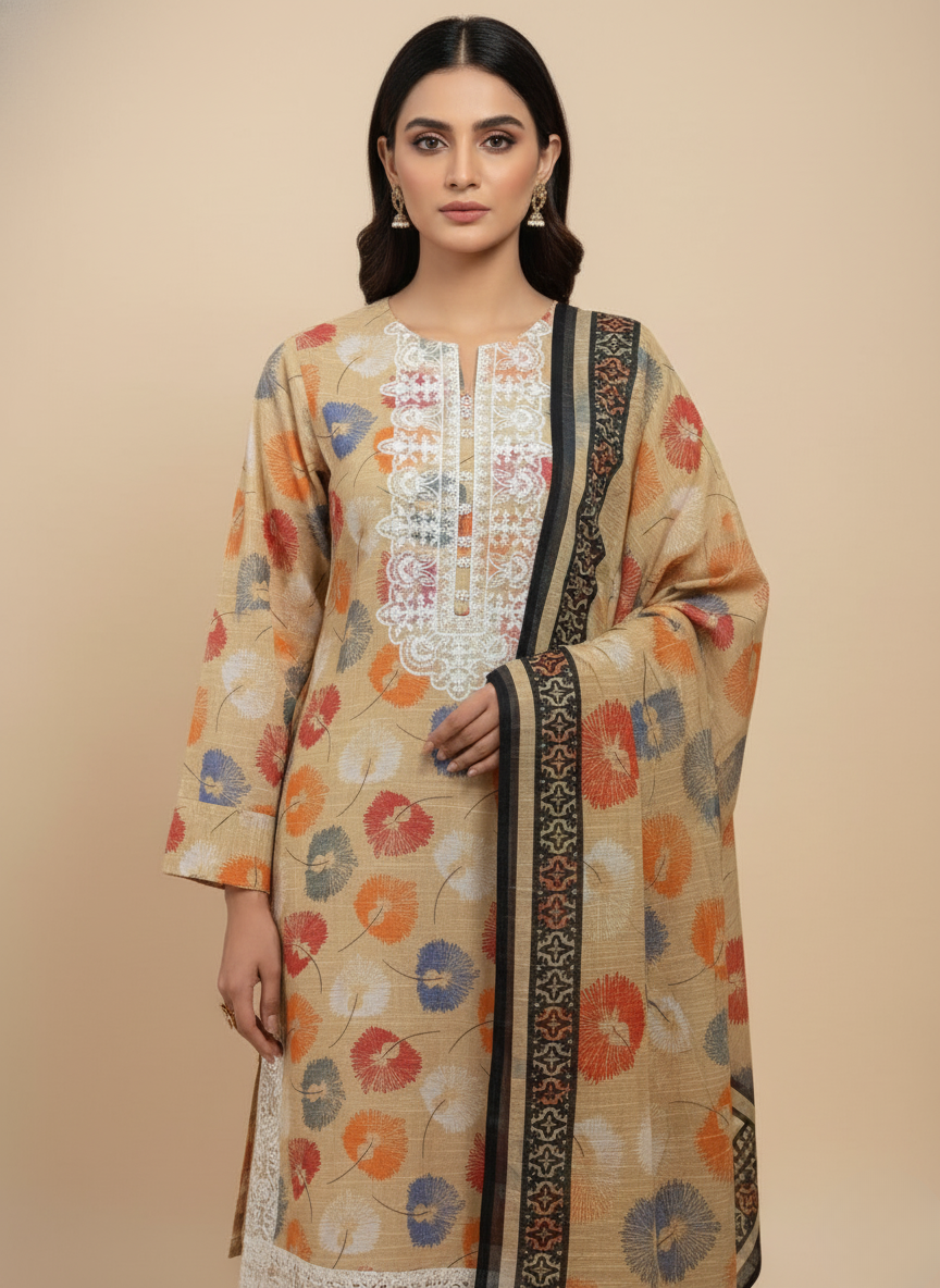 3PC Khadar All -Over Print