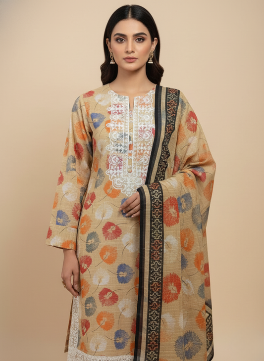 3PC Khadar All -Over Print
