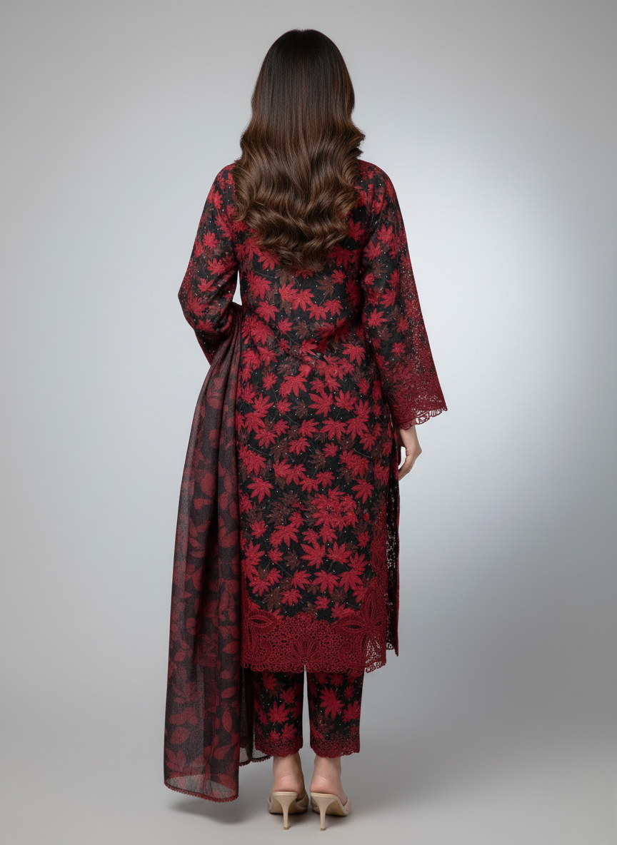 3PC Khadar All -Over Print