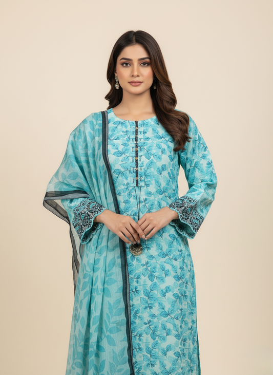 3PC Khadar All -Over Print