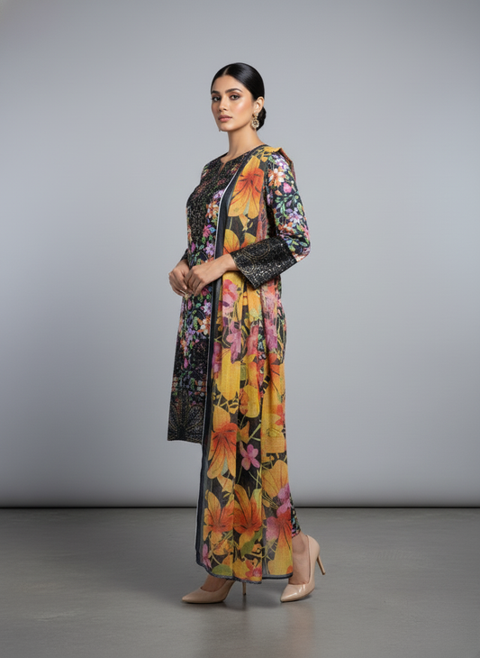 3PC Khadar All -Over Print