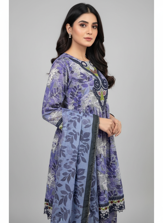 3PC Khadar All -Over Print