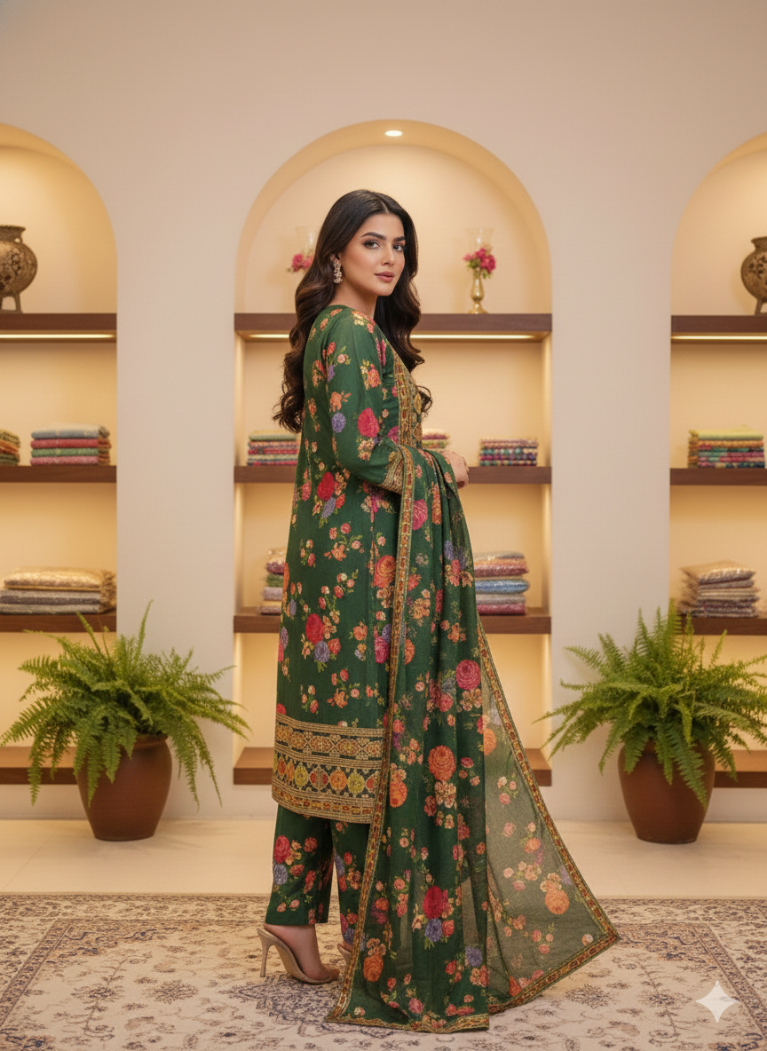 3PC Khadar All -Over Print