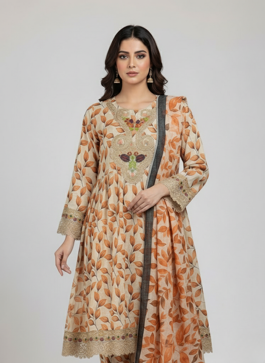 3PC Khadar All -Over Print