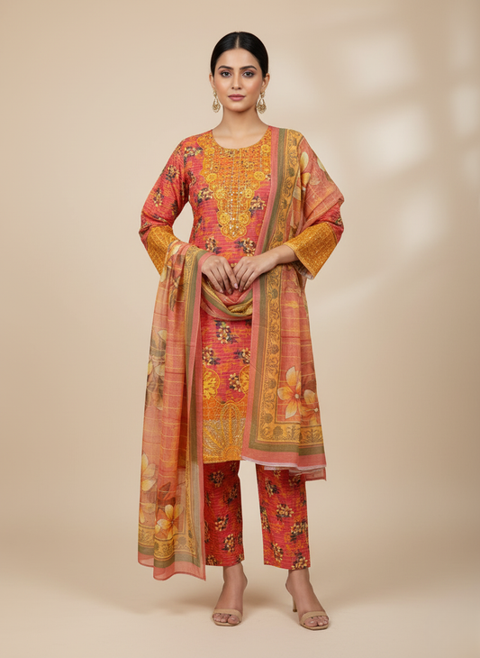 3PC Khadar All -Over Print