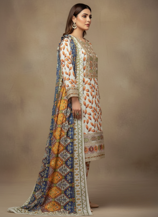 3PC Khadar All -Over Print