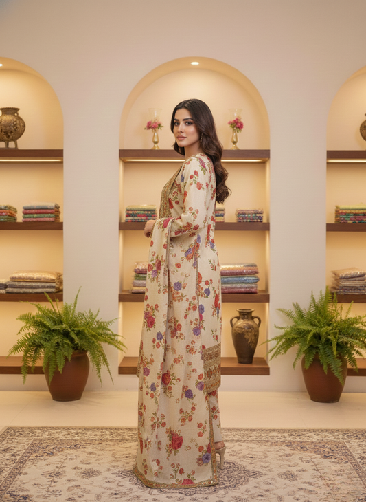 3PC Khadar All -Over Print